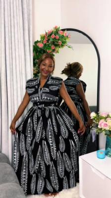 Ankara Wrap Dress