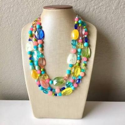 Beaded Statement Necklace